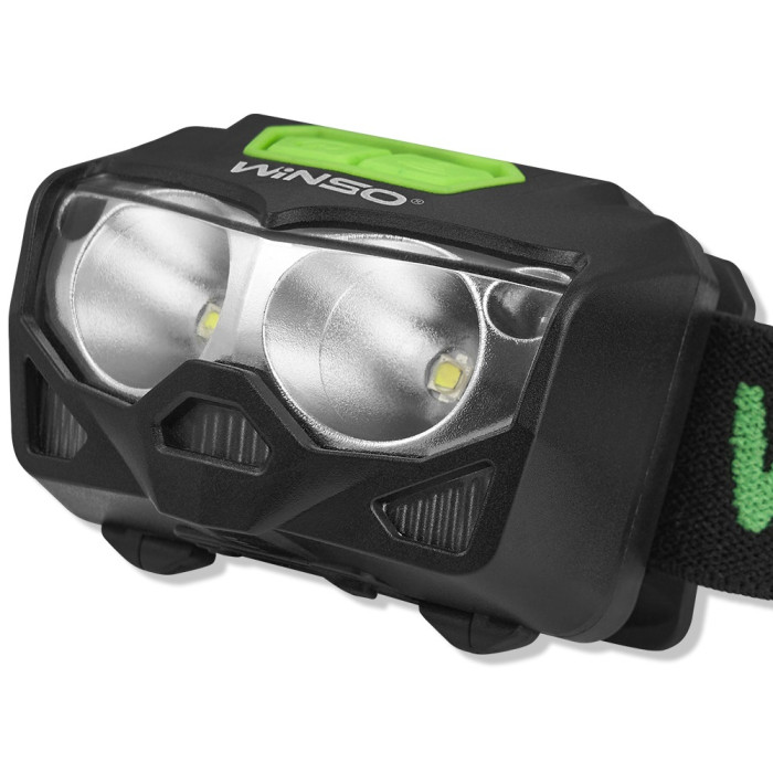 Фонарь налобный Winso PRO 500Lm, 2x5W CREE XTG, 1200mAh/3xAAA, Sensor White/Red  