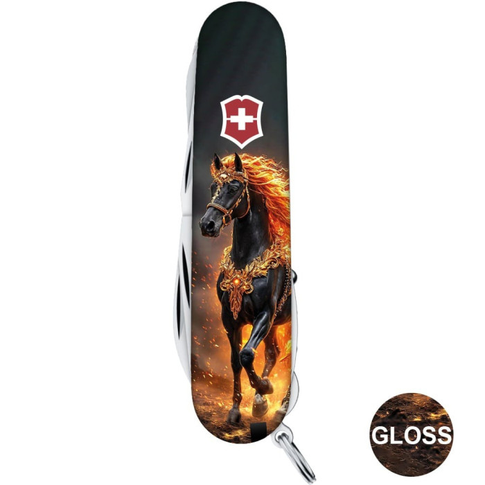 Складной нож Victorinox HUNTSMAN ZODIAC Золотой конь 1.3713.Z5220pk  