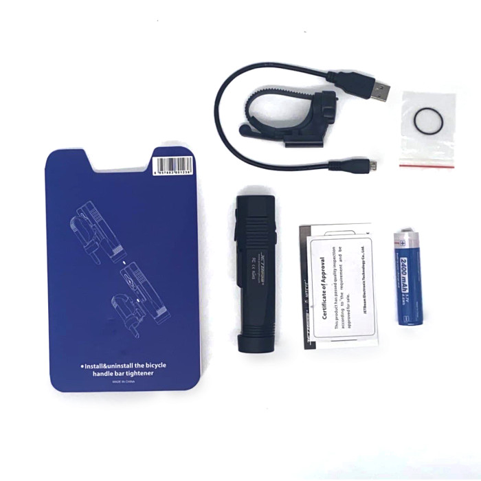 Водонепроницаемый фонарь JetBeam BR10GT велофара + аккум. 2400 mAh, 960 люмен  