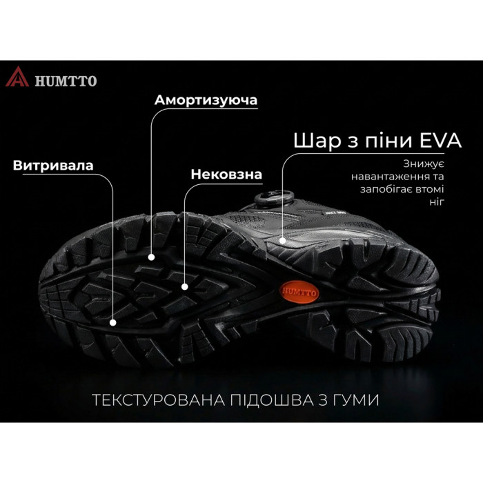 Кроссовки женские трекинговые Humtto Terra быстрая шнуровка черные 37  