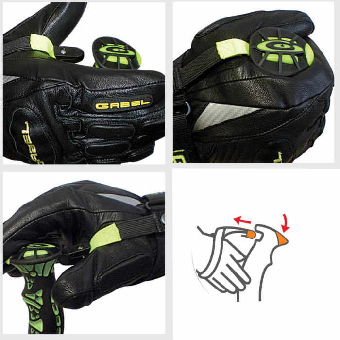 Палки лыжные Gabel HS-R Black/Red 115 (7009150091150)  