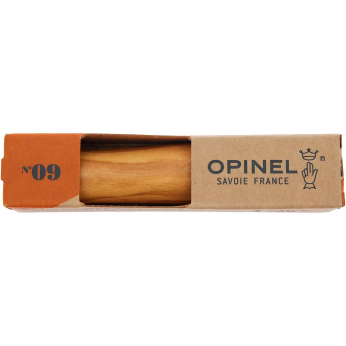 Нож Opinel №9 VRI, олива, упаковка  
