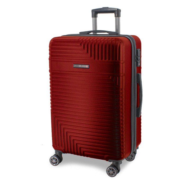 Чемодан Swissbrand Brunei (M) Dark Red (SWB_LHBRU744M)  