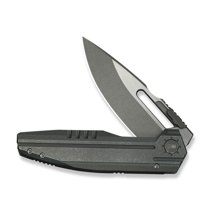 Нож складной туристический Weknife Reveille (9.7 см) Bohler M390 / Titanium оливково-серый  