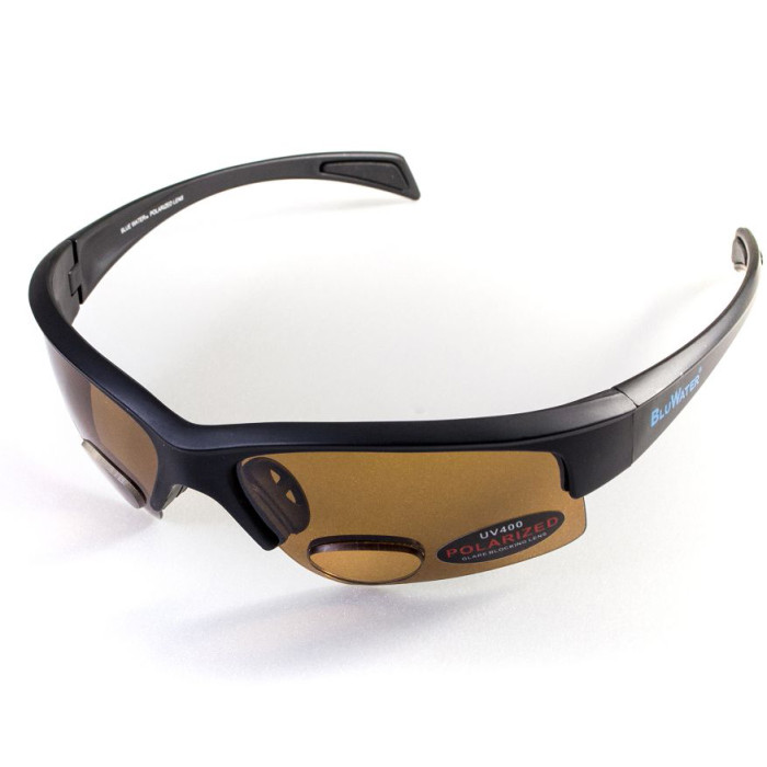 Очки BluWater Bifocal-2 (+2.0) Polarized (brown) коричневая бифокальная линза с диоптриями  