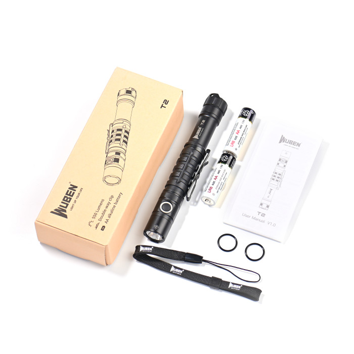 Фонарь Wuben T2, черный  