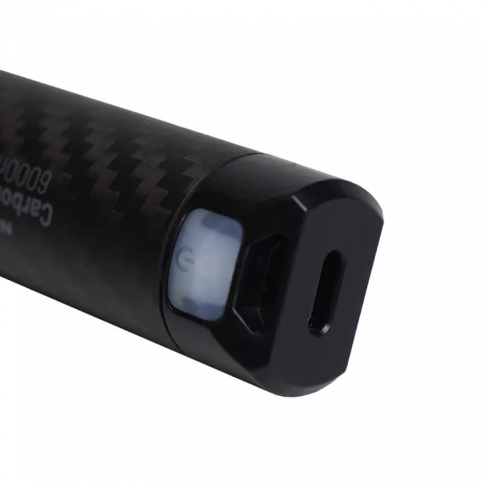2в1 Внешний источник питания для налобных фонарей + Power Bank Nitecore Carbon Battery™ 6K (Карбон, красный маяк, 6000mAh, IP68)  