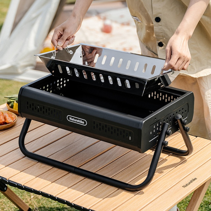Гриль настольный туристический Naturehike Misty CNK2650CF011, черный  
