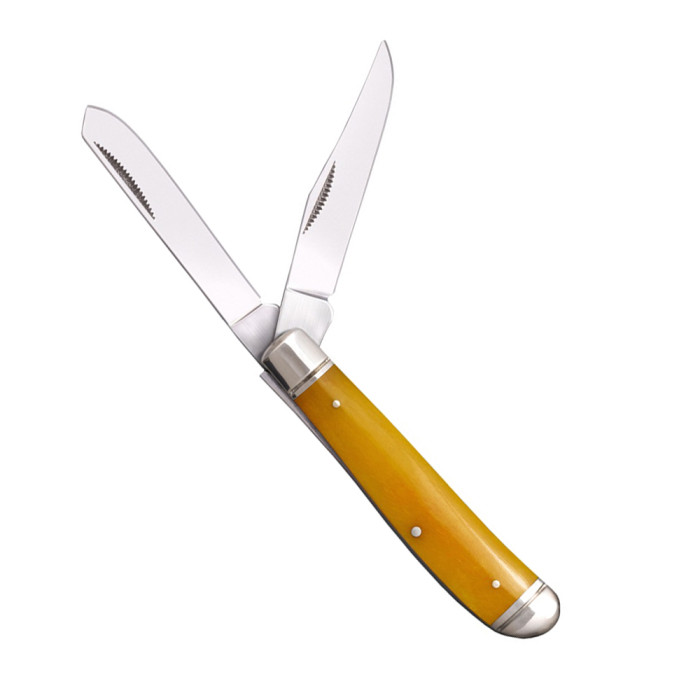 Нож Cold Steel Mini Trapper Yellow Bone (FL-MTRPR-Y)  