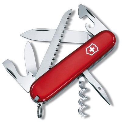 Нож Victorinox Camper 91мм,13функ,черв (поврежденная упауовка)