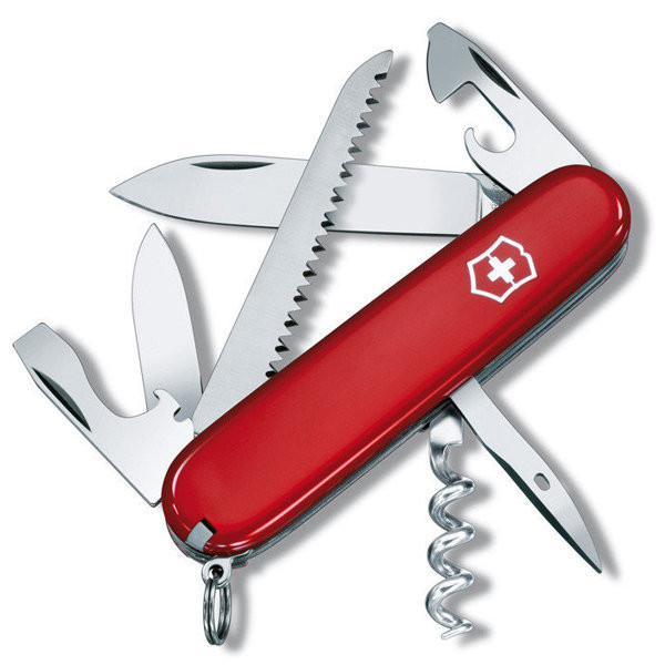 Нож Victorinox Camper 91мм,13функ,черв (поврежденная упауовка)  