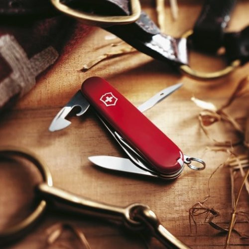 Нож Victorinox Camper 91мм,13функ,черв (поврежденная упауовка)  