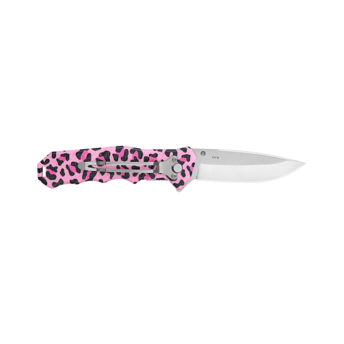 Нож складной карманный Ganzo Kitty G616 (7.9 см) 440C/ABS розовый  