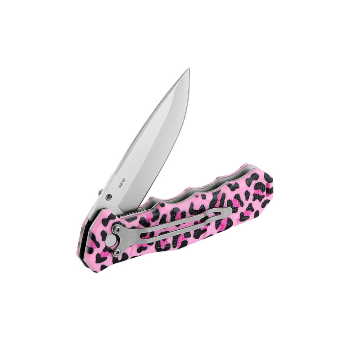 Нож складной карманный Ganzo Kitty G616 (7.9 см) 440C/ABS розовый  