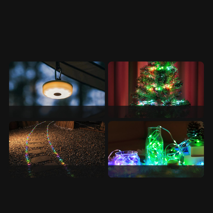 Кемпинговый фонарь-гирлянда NexTool Milky Way - RGB (7 метров)  