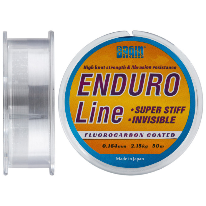Леска Brain Enduro 50 m 0,164 mm #1.0, 2.15 kg, 4.7 lb, smoke  