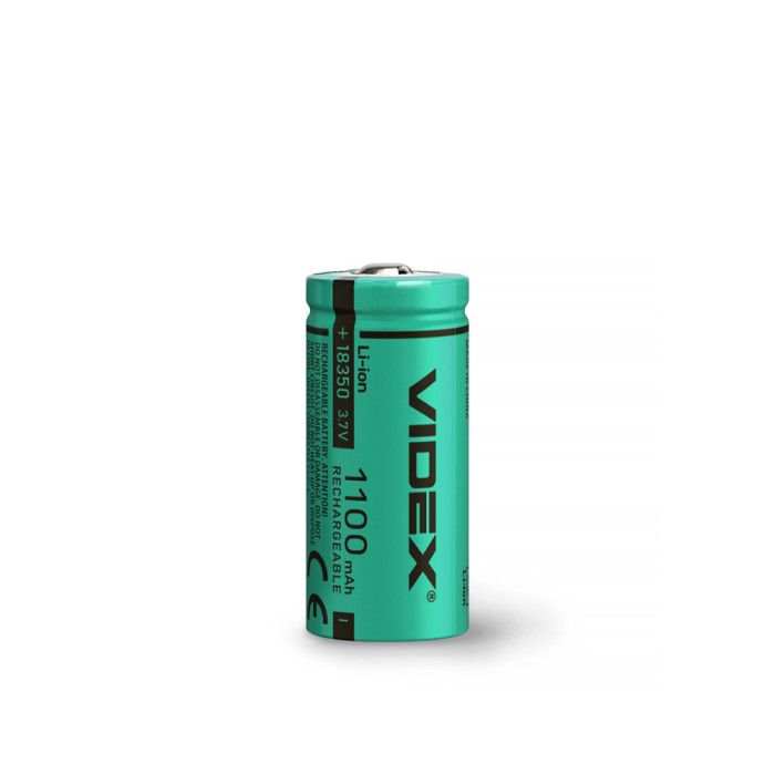 Аккумулятор Videx Li-ion 18350 (без защиты) 1100mAh bulk/1шт  