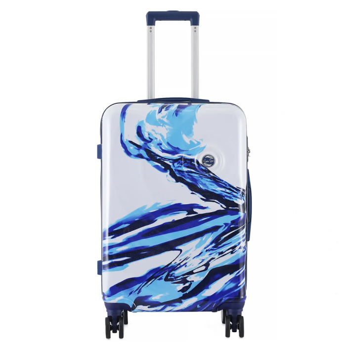 Чемодан Semi Line 24" (M) White/Blue Print (T5653-2)  