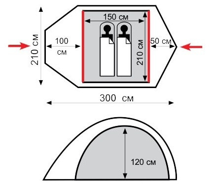Палатка Tramp Stalker 2, TRT-110  