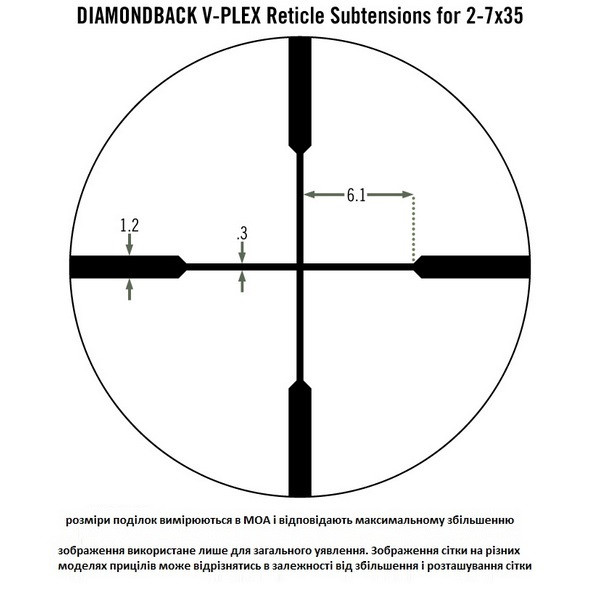 Прицел оптический Vortex Diamondback 3-9x40 (V-Plex)  