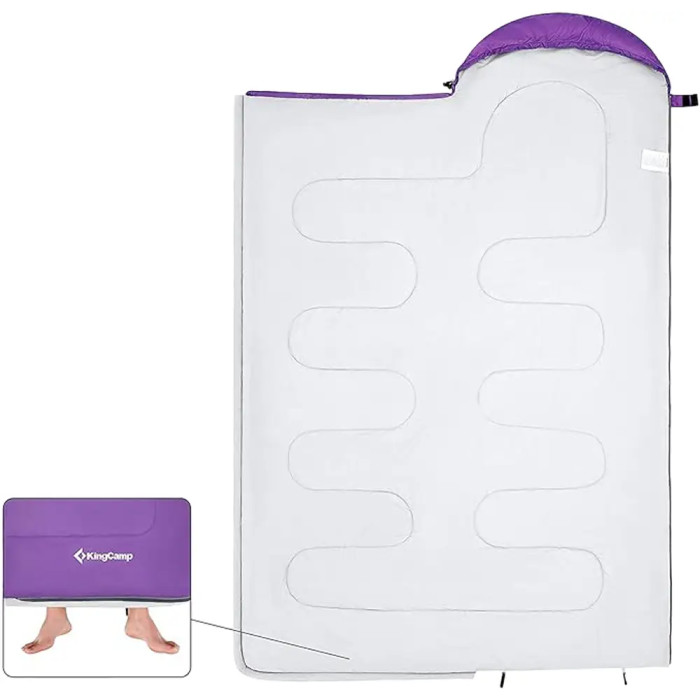 Спальный мешок KingCamp Oasis 250 purple  
