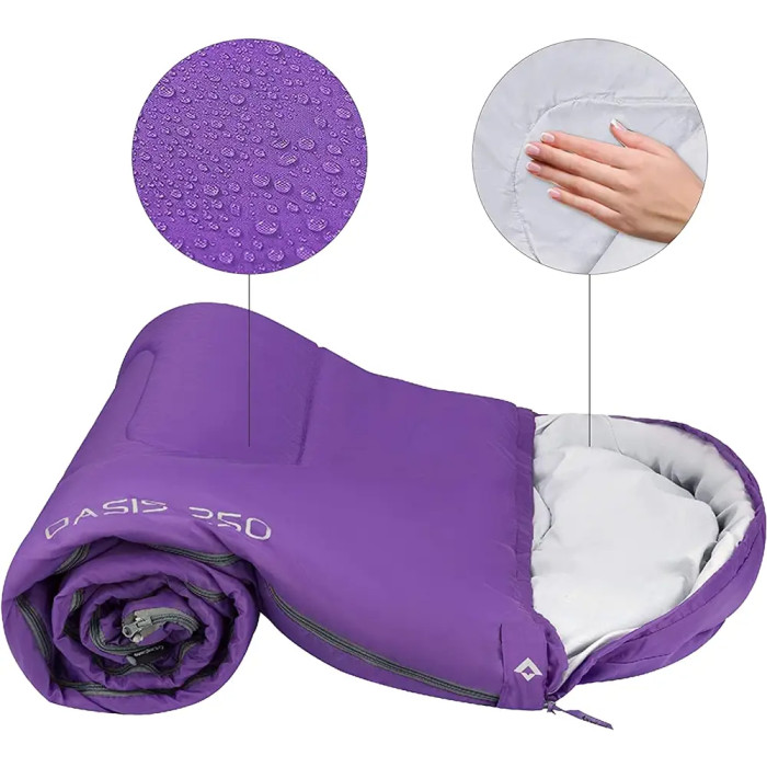 Спальный мешок KingCamp Oasis 250 purple  