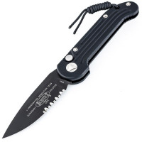 Нож Microtech Ludt Black Blade полусеррейтор 135-2
