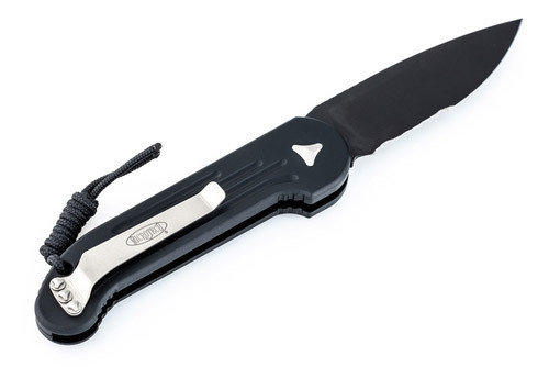 Нож Microtech Ludt Black Blade полусеррейтор 135-2  