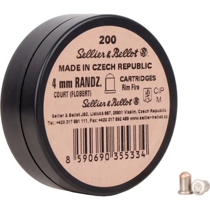 Патрон Флобера Sellier&Bellot Randz Curte 4 mm 200шт/уп  