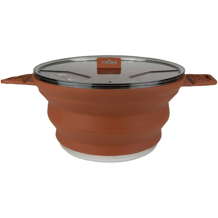 Кастрюля Tribe Collapsible Pot 2,5 л силиконовая T-FF-0025, brown  