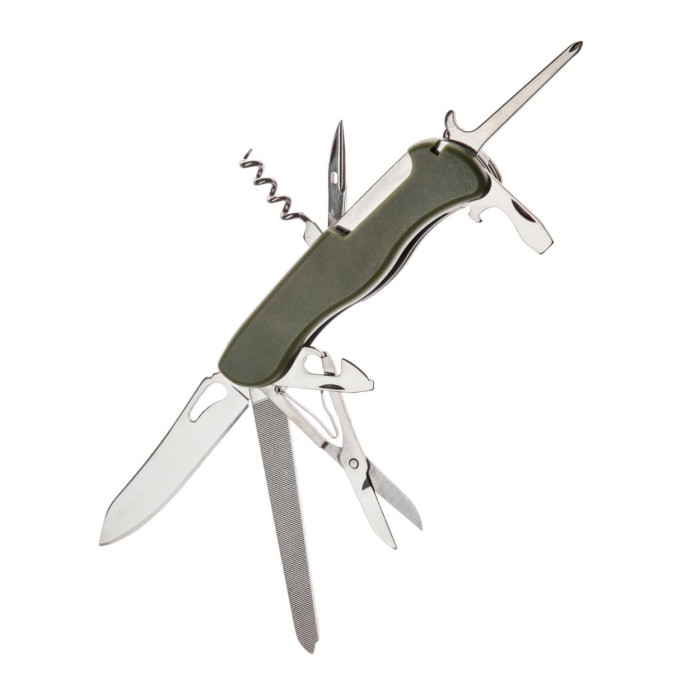Многофункциональный нож HH042014110OL, olive, 10 инструментов 