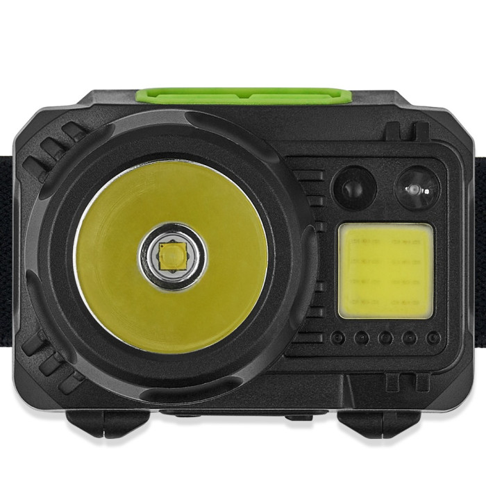 Фонарь налобный Winso PRO 500Lm, 3W CREE XPG + COB, 1200mAh/3xAAA, Sensor White/Red  