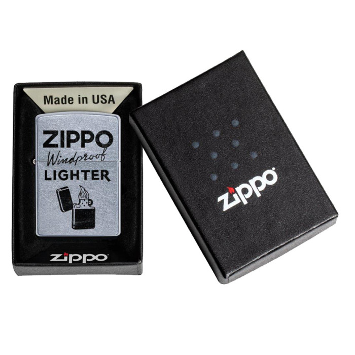 Зажигалка Zippo 207 21PFSPR Zippo Windproof Design (49592)  
