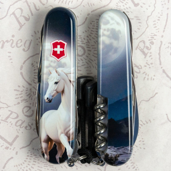 Складной нож Victorinox HUNTSMAN ZODIAC Магический конь 1.3713.3.Z5280pk  
