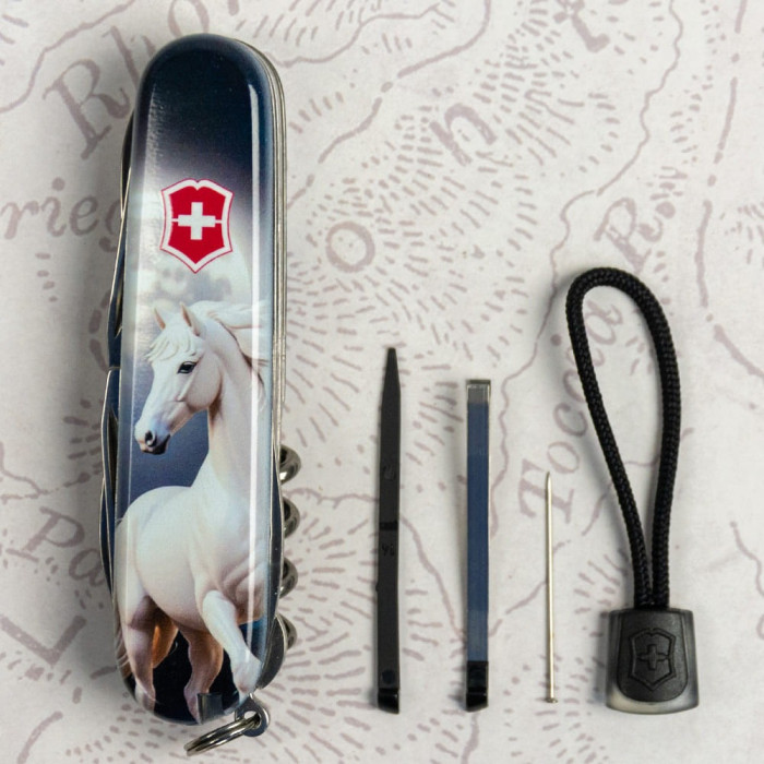 Складной нож Victorinox HUNTSMAN ZODIAC Магический конь 1.3713.3.Z5280pk  