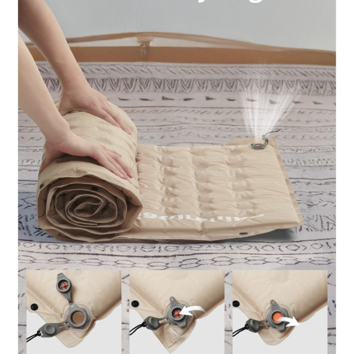 Самонадувающийся коврик Naturehike CNK2550WS025, 60мм, бежевый  