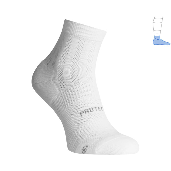 Функциональные носки Protector ShortDry летние белые L 44-47  