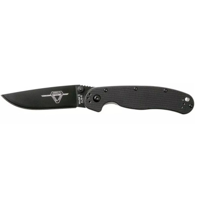 Нож Ontario Knife RAT II Folder black AUS-8 BB Black