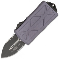 Нож Microtech Exocet Black Blade DS, серрейтор