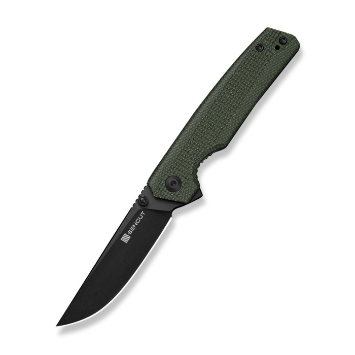 Нож складной карманный Sencut Stria, (7,9 см) D2 / Micarta зеленый  