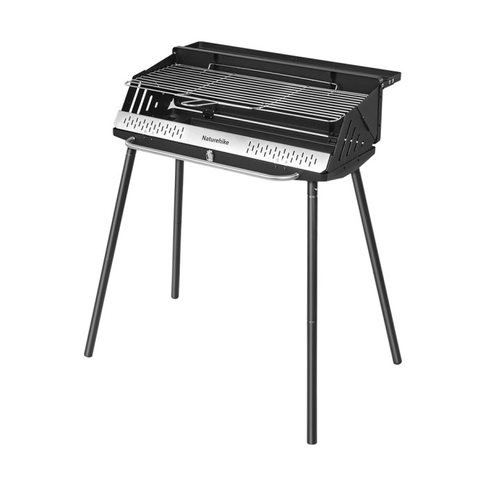 Гриль туристический вертикальный Naturehike Moyan CNK2300015, Upgrade 3.0, черный  