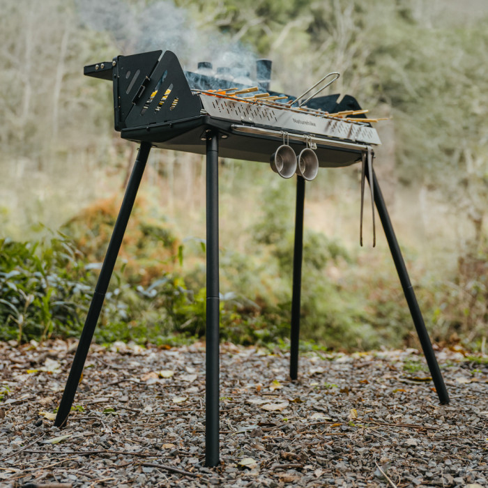 Гриль туристический вертикальный Naturehike Moyan CNK2300015, Upgrade 3.0, черный  