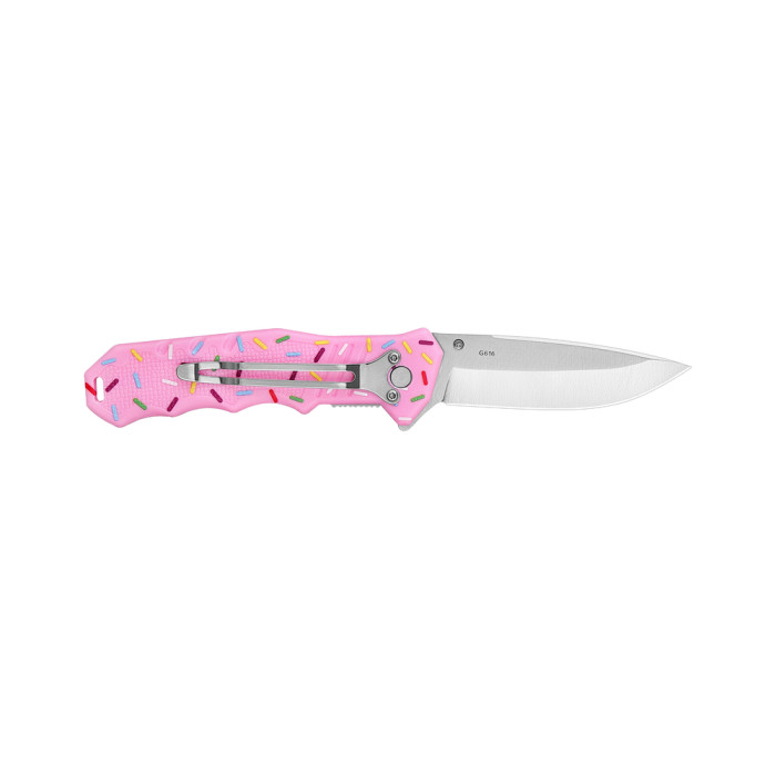 Нож складной карманный Ganzo Candy G616 (7.9 см) 440C/ABS розовый  