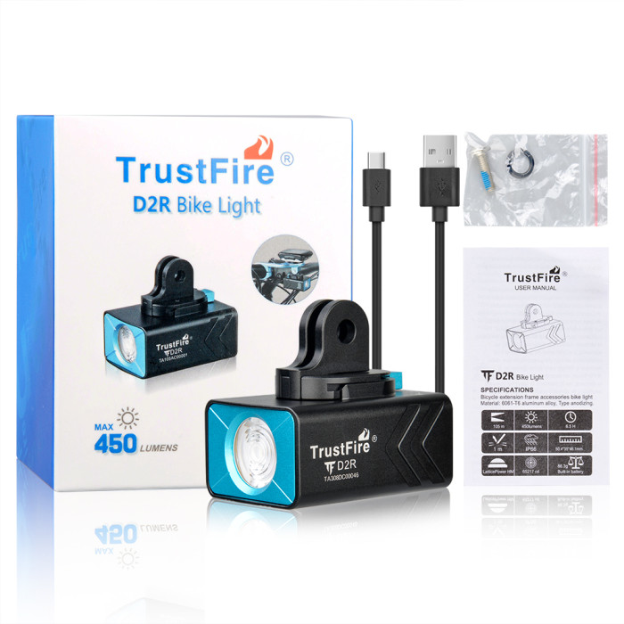 Велофара TrustFire D2R+HE05, черный  