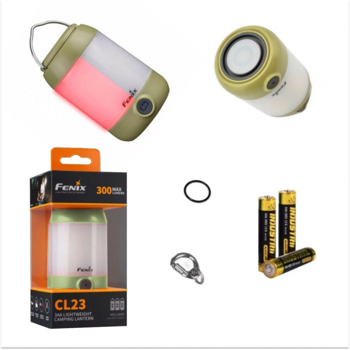 Кемпинговый фонарь Fenix CL23 (красный), 300 лм, AA  