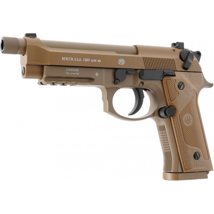 Пневматический страйкбольный пистолет Umarex Beretta M9A3 FM кал. 6мм. CO2 brown  