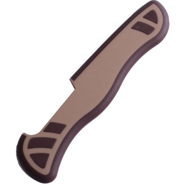 Накладки ручки ножа задн. beige/brown, H (111мм) 