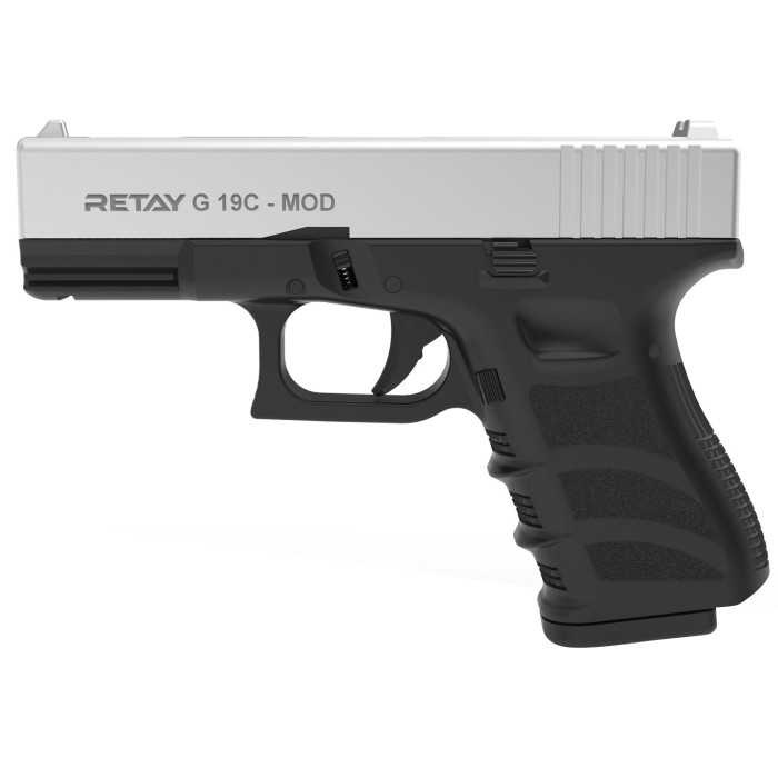 Пистолет стартовый Retay G 19C 9мм chrome (X614209C) 
