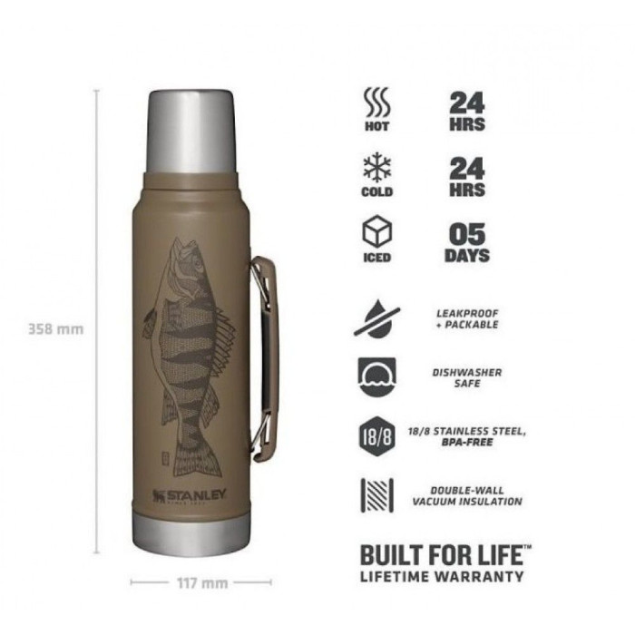 Термос Stanley Legendary Classic Tan Peter Perch 1 л  