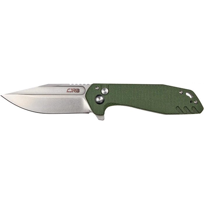 Нож CJRB Riff SW, AR-RPM9 Steel, Micarta green  